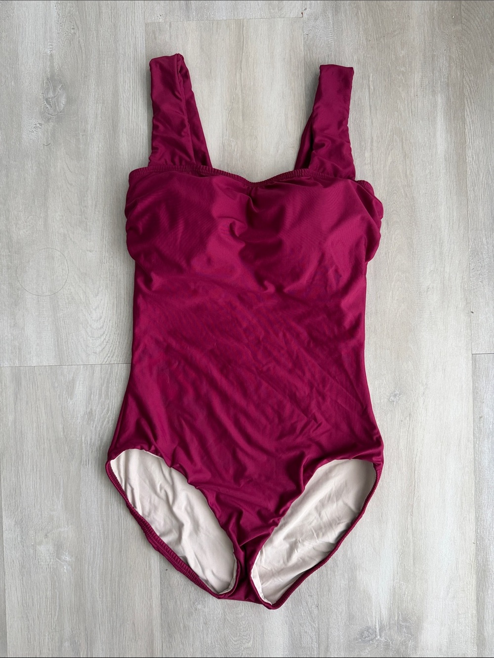 Hermoza One-Piece Swimsuit in Wine, Size 4